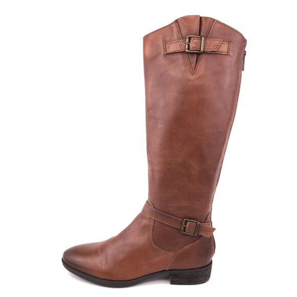 Sam Edelman Painter Brown Leather Riding Boots 9.5M - Picture 1 of 12